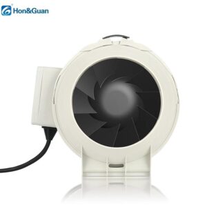 5 Inch Eco-Watt Mixed-Flow Inline Duct Fan Low Noise with Plastic Blade and Motor Core Component