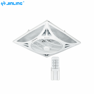 Commercial 220V Indoor Office Electric Box Fan Ceiling Silent Flush Mounted Square Ceiling Fan With Remote Control