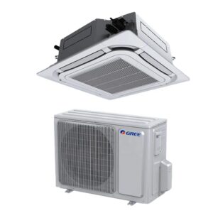 Gree 4-Way Cassette Air Conditioner on Off Cooling Only Central Split AC Units 220-240V 5kW 360 Round Water Pump R410a 12000 Btu