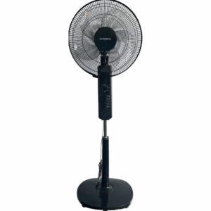 Home Office Electric Ac Dc Big Power Pedestal Tower Rechargeable Floor Standing Fan With Remote Control