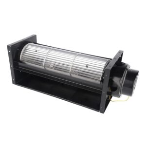 LONGWELL 110mm AC 230V Tangential Fan Ventilation Cooling Aluminium Alloy Blade Cross Flow Fan Blower for Oven Heating