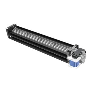 LONGWELL 40mm AC Low Noise Cross Flow Fan 115V 230V Adjustable Speed Aluminum Alloy Impeller Tangential Fan Blower