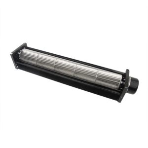 LONGWELL High Quality 65mm DC 12V 24V Cross Flow Fan Aluminium Alloy Blade Tangential Fan for Heating and Cooling