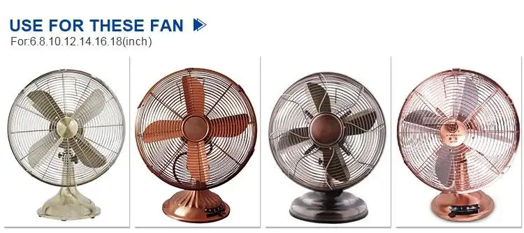 Fan Motor -2 Metal Fan Motor Antique Fan Motor 16'' Blade,Hihg Speed Low Noise,Long Durrability