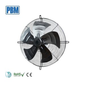 230V EC Axial Ventilation Fan with Ball Bearing 450x140mm Cast Iron Blade Electric Power Source for Air Purifier