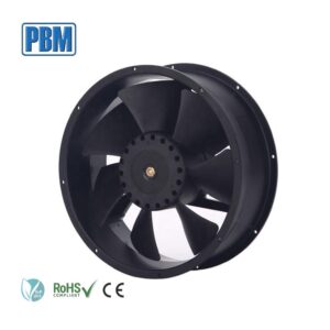 254x89mm EC Brushless Motor 48V DC Raidal Exhaust Fan