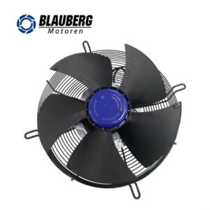 Blauberg 400mm Industrial Axial Flow Cooling Exhaust Fan with 380V EC Motor Duct Mountable Plastic Blades OEM Customizable