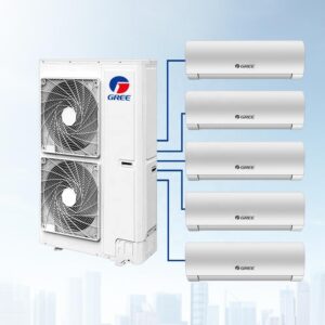 For Gree Residential Central Air Conditioning System Mini Multi-Zone HVAC 8KW 10KW 18KW Capacities DC Fan Motors Core Pump