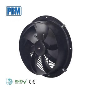 PBM 230V EC 350mm Stainless Steel Blade Air Conditioner with Solar Attic Exhaust Fan Green Houses Compliant