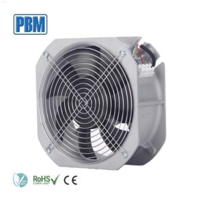 PBM Ball Bearing Axial Car Radiator Fan 1~10V DC Brushless External Rotor Motor Cast Iron Blades OEM Customizable