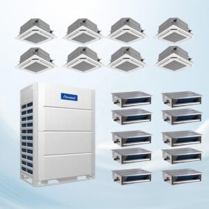 Puremind HVAC Equipment Central Air Conditioning Heat Pump R410a Inverter Smart VRF Air Conditioners for Hotel Office Villa