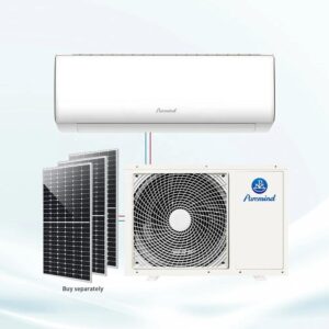 Puremind AC DC Hybrid Solar Air Conditioner 12000 18000Btu 24000Btu Split Air Conditioning Wall Mounted Easy Installation