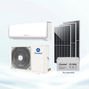 Puremind DC 48V Hybrid Solar Air Conditioning 12000Btu Cooling Only R32 R410a Wifi Household Smart Air Conditioners