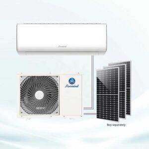 Puremind Solar AC Air Conditioner 9000Btu 12000Btu 18000Btu 24000Btu Solar Air Conditioner With Solar Panel