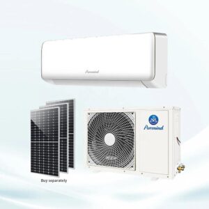 Puremind Solar Airconditioner Wall Split Air Conditioner Inverter Cooling Heating Solar Ac Dc Hybrid Air Conditioners for Home