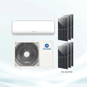 Solar Air Conditioners Puremind Solar Mini Split Air Conditioner 9000Btu 12000Btu 18000Btu 24000Btu on Grid Aircon App
